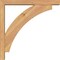 Ekena Millwork Thorton Block Smooth Bracket w/ Offset Brace, Western Red Cedar, 3 1/2"W x 20"D x 20"H BKT0402X20X20THR05SWR - alternate 2